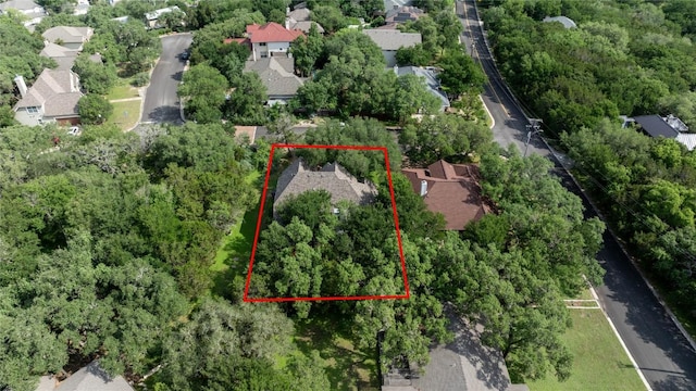 103 Sierra Ridge Dr, San Marcos, TX 78666 - aerial view of residential area with property parcel outlined