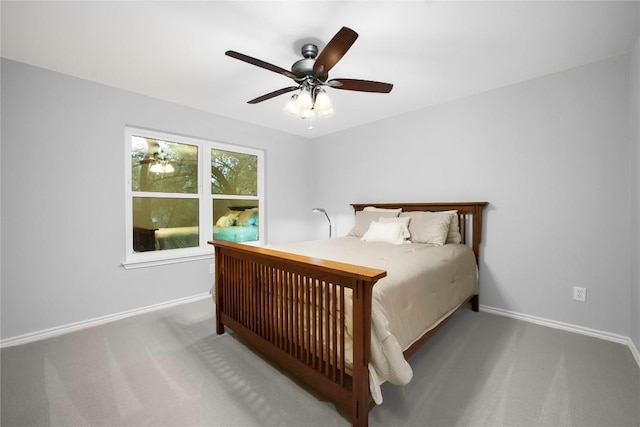 103 Sierra Ridge Dr, San Marcos, TX 78666 - bedroom with ceiling fan, carpet, and baseboards