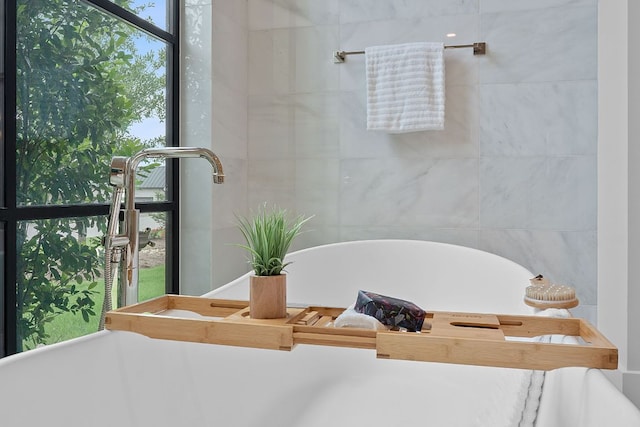 229 Tiffanie Way, Austin, TX 78737 - bathroom featuring a freestanding tub