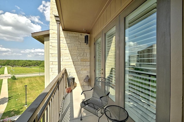 view of balcony
