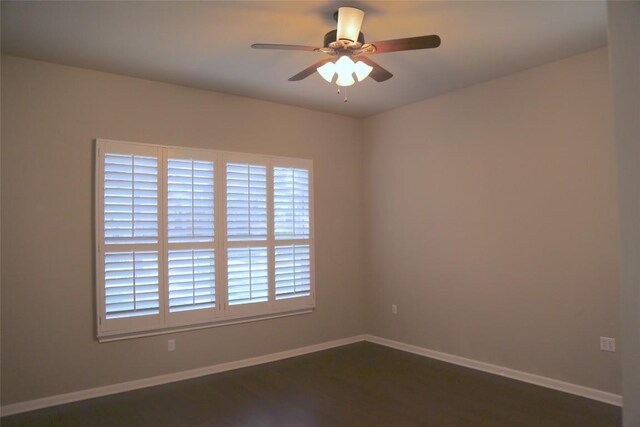 196 Whispering Wind Dr, Georgetown, TX 78633 - empty room with ceiling fan and baseboards
