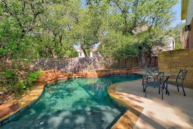 10768 Bramblecrest Dr, Austin, TX 78726 - view of pool with a fenced backyard and a patio area