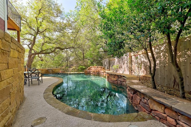 10768 Bramblecrest Dr, Austin, TX 78726 - view of swimming pool with a fenced backyard and a patio