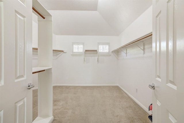 10768 Bramblecrest Dr, Austin, TX 78726 - spacious closet featuring light colored carpet and lofted ceiling
