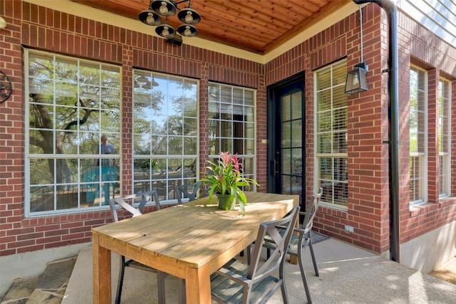10768 Bramblecrest Dr, Austin, TX 78726 - view of patio / terrace featuring outdoor dining area and a ceiling fan