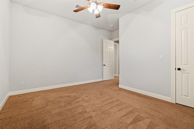 462 Shelf Rock, Driftwood, TX 78619 - unfurnished bedroom with carpet, baseboards, and ceiling fan