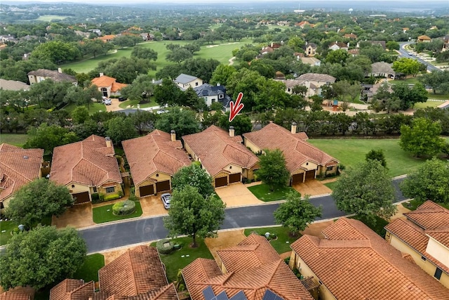 drone / aerial view featuring a residential view