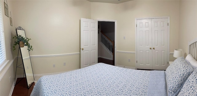 2305 Amen Corner Rd, Pflugerville, TX 78660 - bedroom with baseboards and a closet