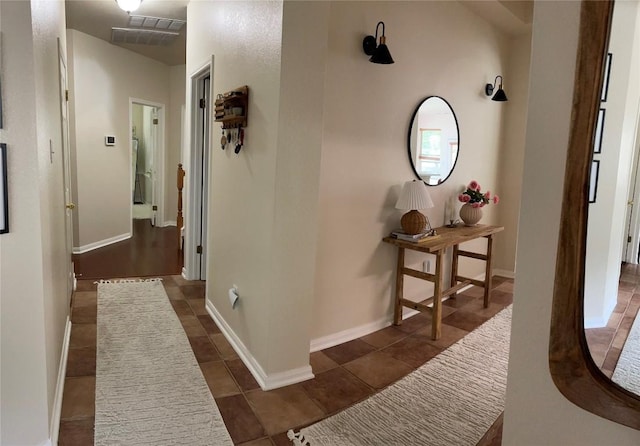 2305 Amen Corner Rd, Pflugerville, TX 78660 - hall featuring baseboards and tile patterned floors