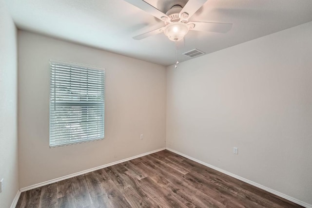 9504 Southwick Dr, Austin, TX 78724 - unfurnished room with wood finished floors and ceiling fan