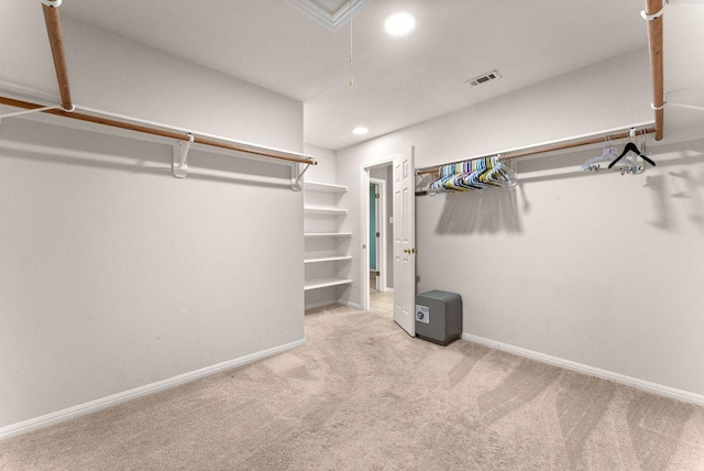 1564 Lorson Loop, Round Rock, TX 78665 - spacious closet with carpet floors and attic access