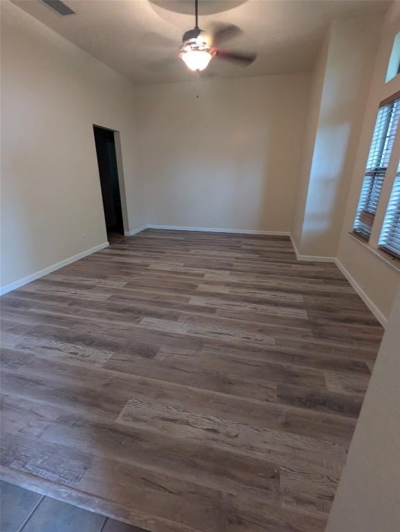 1502 Stratford Dr, Killeen, TX 76549 - unfurnished room with wood finished floors and a ceiling fan