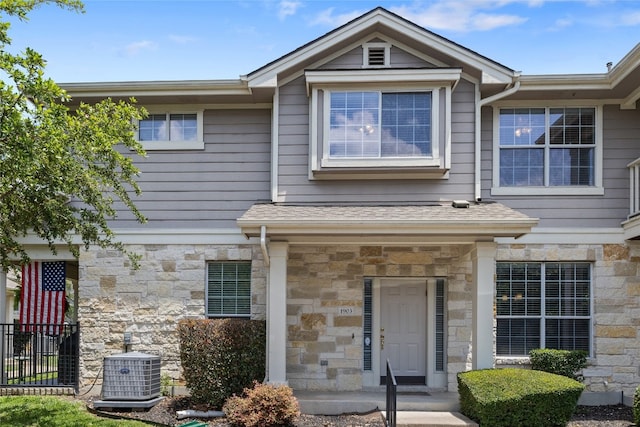 1900 Scofield Ridge Parkway Unit 1903, Austin, TX 78727 - multi unit property featuring fence, cooling unit, and stone siding
