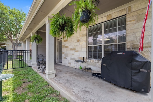 1900 Scofield Ridge Parkway Unit 1903, Austin, TX 78727 - view of patio / terrace featuring fence and grilling area
