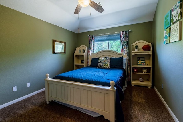 511 Shadywood Ln, Dripping Springs, TX 78620 - bedroom featuring carpet floors, baseboards, and a ceiling fan