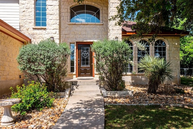 511 Shadywood Ln, Dripping Springs, TX 78620 - entrance to property featuring stone siding