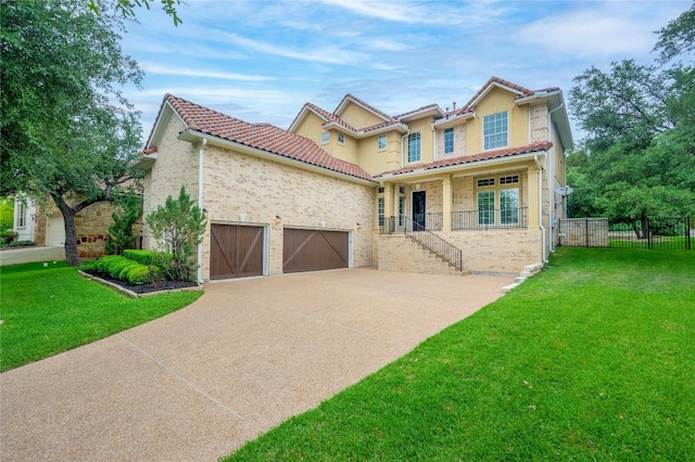 14912 Swallow Tailed Kite Dr, Austin, TX 78738 - mediterranean / spanish house featuring a garage and driveway