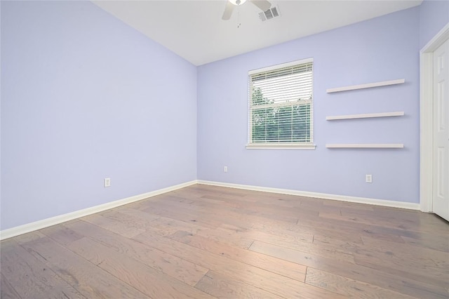 14912 Swallow Tailed Kite Dr, Austin, TX 78738 - empty room with a ceiling fan and wood finished floors