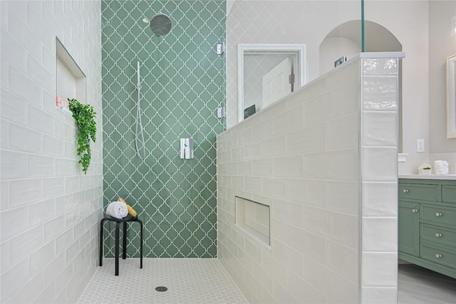14912 Swallow Tailed Kite Dr, Austin, TX 78738 - full bathroom with vanity and walk in shower