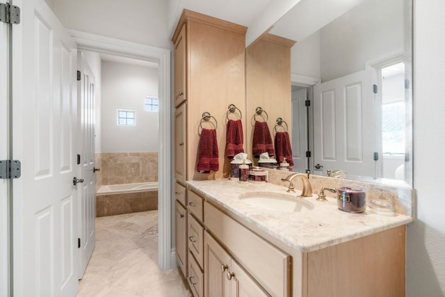 26302 Countryside Dr, Spicewood, TX 78669 - full bathroom with vanity and a garden tub