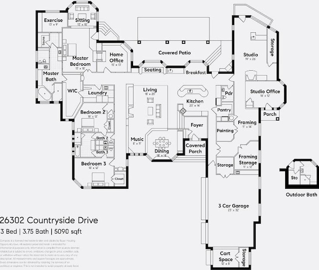 26302 Countryside Dr, Spicewood, TX 78669 - property floor plan