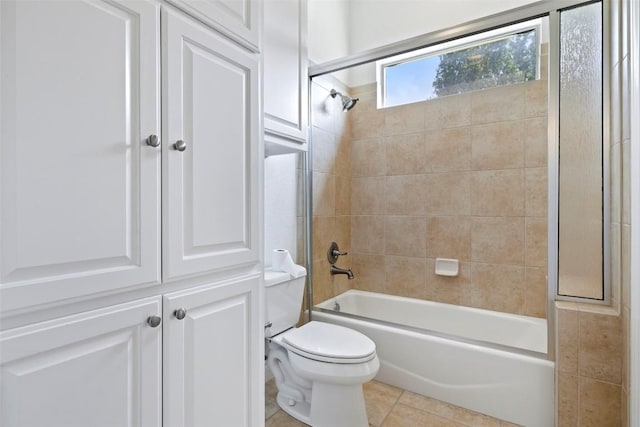 110 Woodall Dr, Georgetown, TX 78628 - full bath featuring tile patterned floors, toilet, and  shower combination