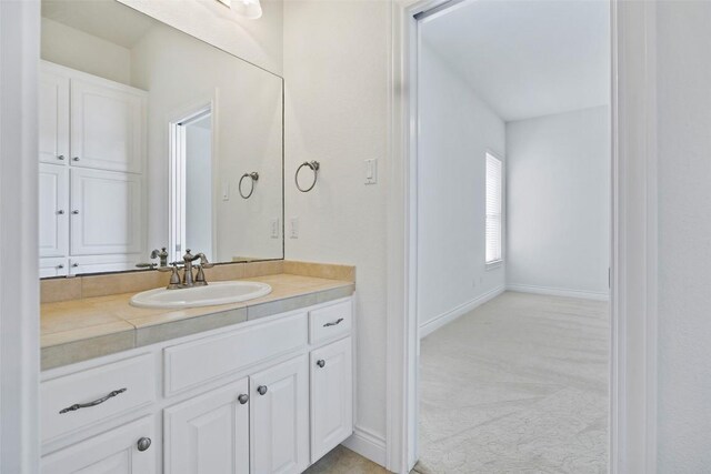 110 Woodall Dr, Georgetown, TX 78628 - bathroom with vanity and baseboards