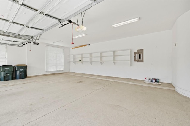 110 Woodall Dr, Georgetown, TX 78628 - garage with electric panel and a garage door opener