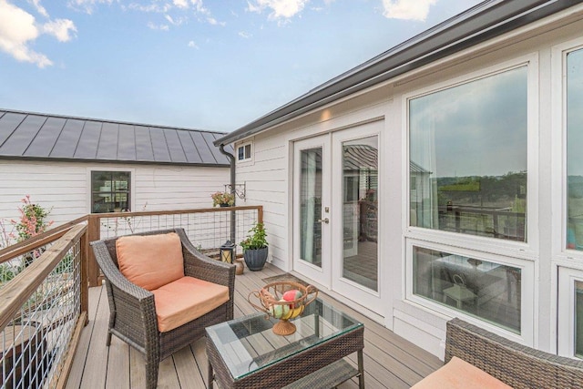 770 Stanton Rd, Johnson City, TX 78636 - wooden deck with french doors