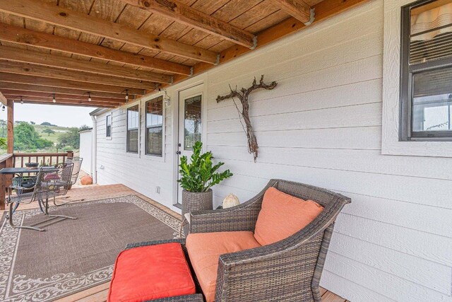 770 Stanton Rd, Johnson City, TX 78636 - view of patio with outdoor dining area