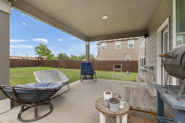130 Mcginnis Trl, Kyle, TX 78640 - view of patio / terrace with a fenced backyard