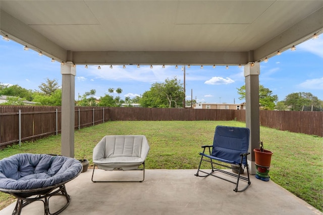 130 Mcginnis Trl, Kyle, TX 78640 - view of patio / terrace featuring a fenced backyard