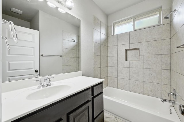 400 Hummingbird Ln Unit A, Austin, TX 78734 - bathroom featuring vanity and shower / bath combination