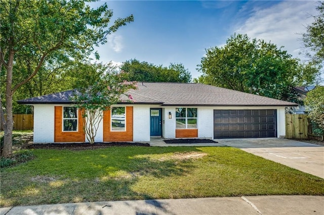 6220 Blarwood Dr, Austin, TX 78745 - ranch-style home with an attached garage, brick siding, and driveway
