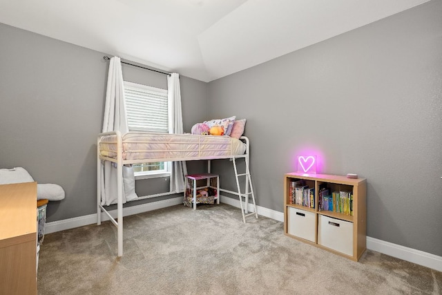 404 Buttercup Creek Blvd Unit 11, Cedar Park, TX 78613 - bedroom featuring carpet floors, lofted ceiling, and baseboards