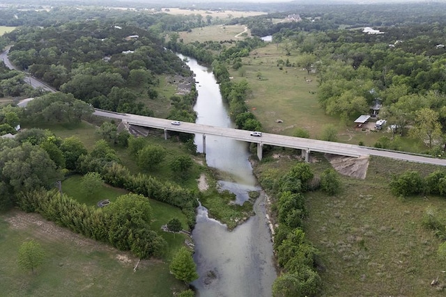 3701 Fischer Store Rd, Wimberley, TX 78676 - birds eye view of property featuring a water view