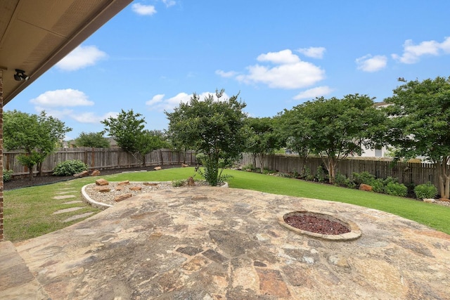 view of patio / terrace featuring a fenced backyard