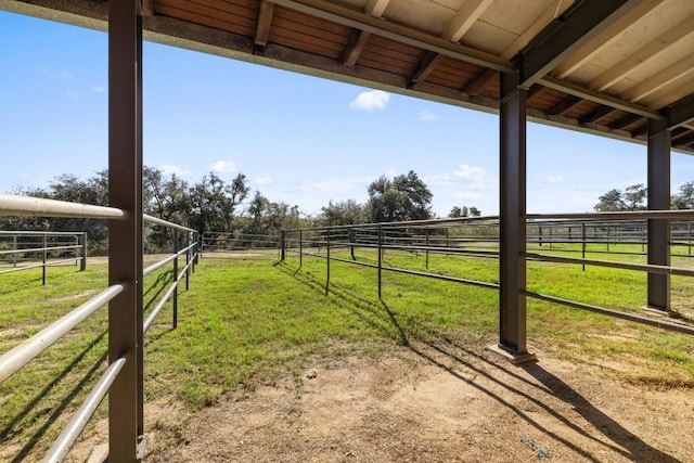 18700 Madrone Ranch Trl, Austin, TX 78738 - view of yard featuring a rural view, an outbuilding, and an exterior structure