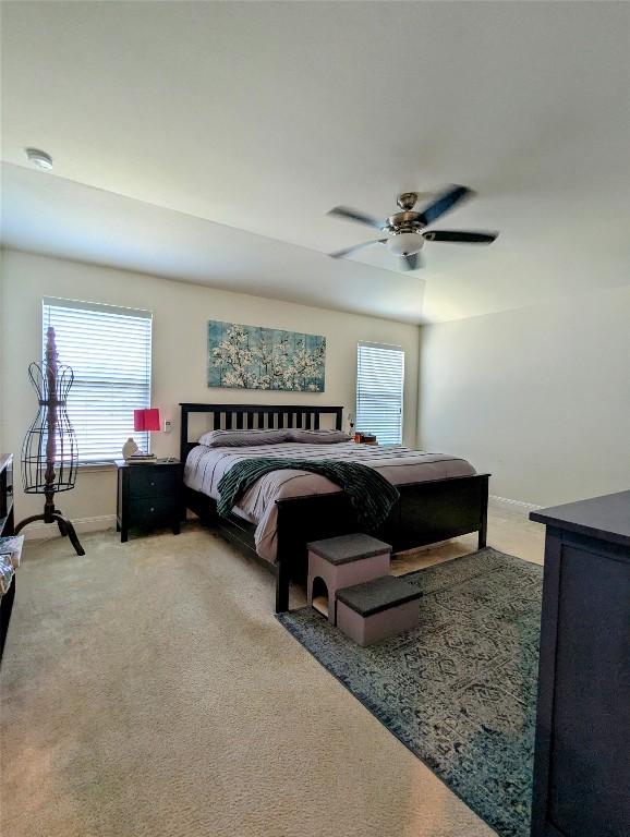 7617 Rio Pass, Austin, TX 78724 - bedroom with carpet flooring and ceiling fan