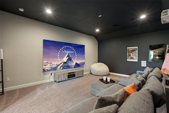1300 Morning Moon Cir, Austin, TX 78732 - home theater with carpet, recessed lighting, and baseboards