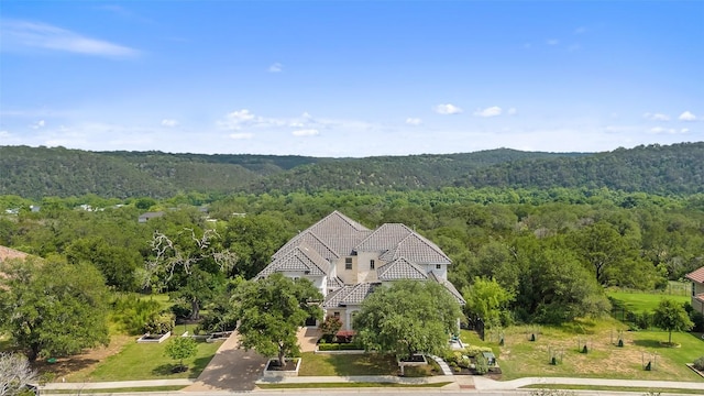 1300 Morning Moon Cir, Austin, TX 78732 - aerial view of property and surrounding area featuring a heavily wooded area