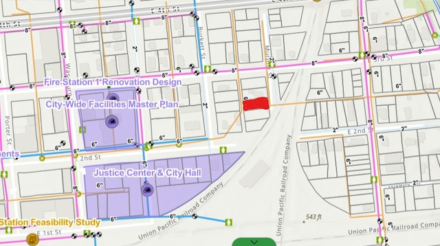 211 Murphy St, Taylor, TX 76574 - map / location with property parcel outlined