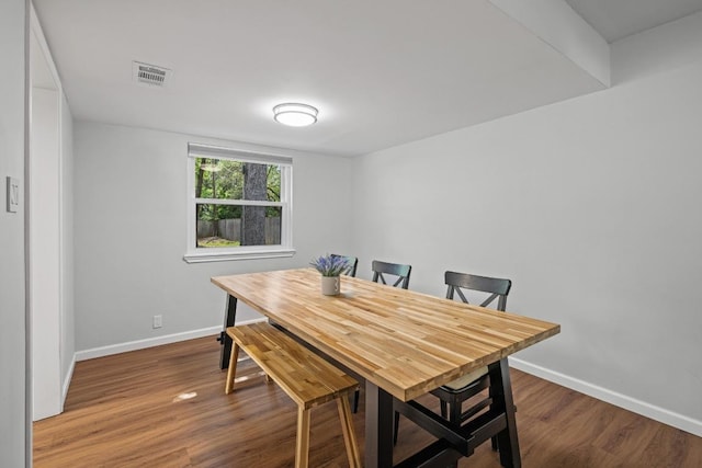 105 S Rainbow Bridge Dr, Cedar Park, TX 78613 - dining space featuring baseboards and wood finished floors