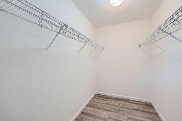 305 Bird Dog Bnd, Bastrop, TX 78602 - walk in closet featuring wood finished floors