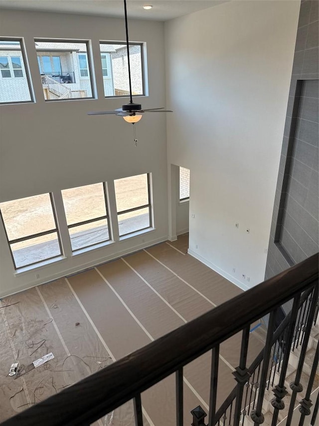 1033 Blanket Flower Dr, Georgetown, TX 78628 - interior space featuring a ceiling fan