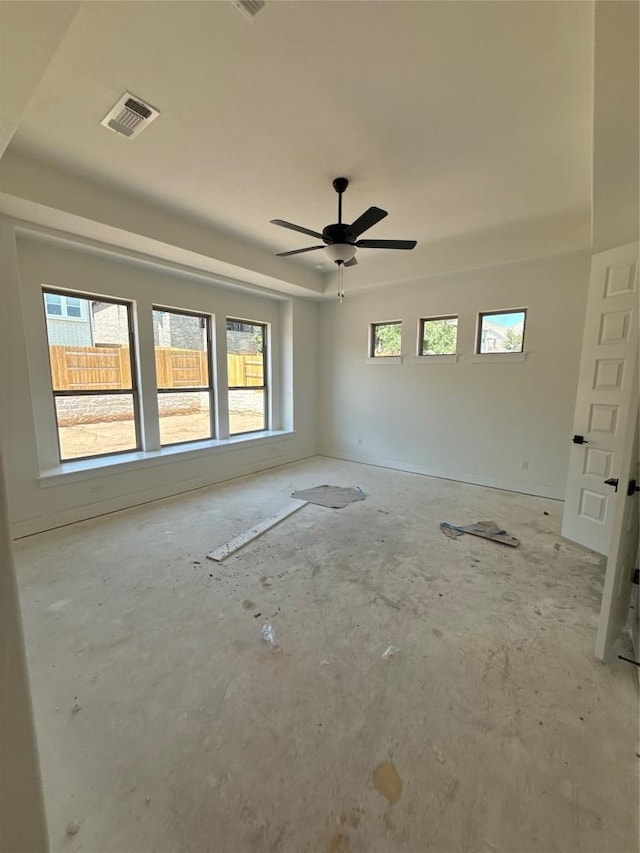 1033 Blanket Flower Dr, Georgetown, TX 78628 - unfurnished room with ceiling fan and visible vents