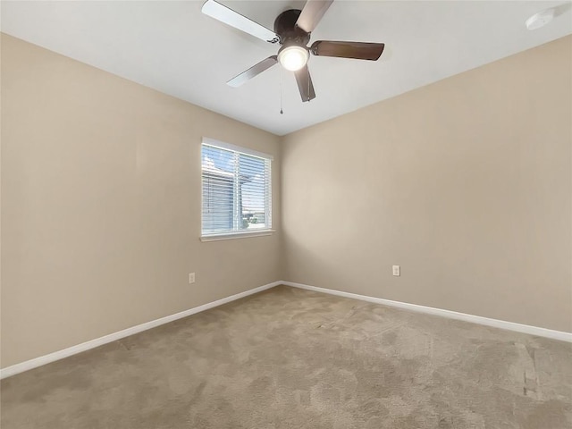 127 Navidad River Dr, Hutto, TX 78634 - carpeted empty room featuring baseboards and ceiling fan