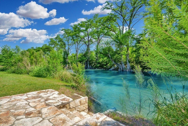 view of water feature