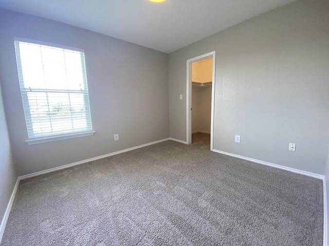 330 Mistletoe Ln, Kyle, TX 78640 - unfurnished bedroom featuring carpet, a closet, baseboards, and a spacious closet