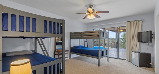 6714 Mtn Trl, Austin, TX 78732 - bedroom with carpet and access to exterior